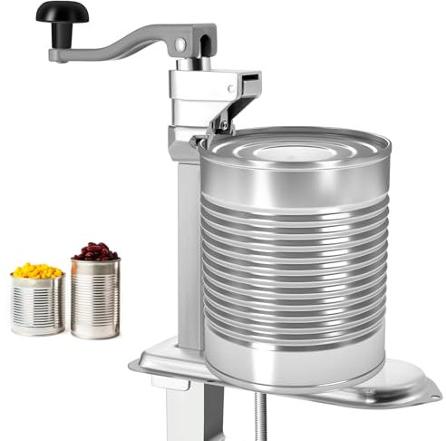 Commercial Can Opener,Bench Can Opener for Cans Up to 10” Tall,Heavy Duty Tin Can Openers with Plated Steel Base,Manual Table Can Openers for Restaurant Bars Hotel