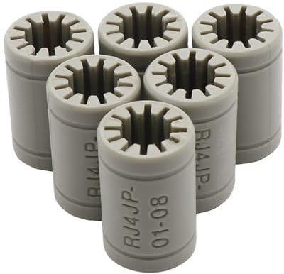 LEOTNNDQ 2/5/10 Stück Lager 8 mm Buchse 3D-Druckerteile Schiene Linear Lange Stangenwelle Teil 8 * 15 * 24 mm Igus Kunststofflager RJ4JP-01-08(5pcs)