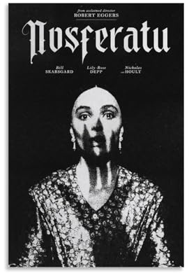 RISUANHENM Nosferatu Poster, Raumdekoration, künstlerisches Poster für Zimmer, ästhetische Leinwand, Wandkunst, Schlafzimmer-Dekor, 30 x 45 cm, ungerahmter Stil