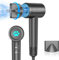 KISSLEAF Hair Dryer Professional High Speed Ionic Hairdryer with 200 Million Negative Ionic for Frizz Free Hair,Powerful Styling Fast Dry,Magnetic Diffuser 58dB Quiet Hairdryers for Women Men