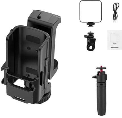 Secure Handheld Gimbal Attachment Teleprompter Holder Pocket for Smartphones 3 Gimbal Protective Teleprompter Mount