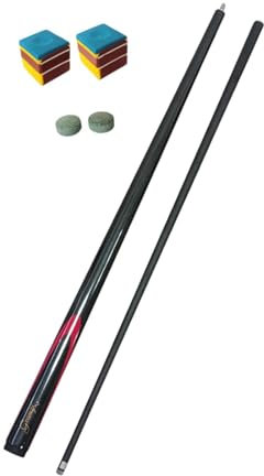 rockible Taco de Billar de Fibra de Carbono, Taco de Billar, Taco de Billar para Hombres y Mujeres, Negro