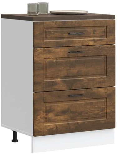 Küchenunterschrank Porto Räuchereiche Holzwerkstoff,jiangboyue-854264