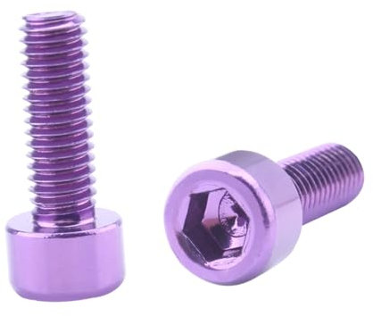 jojofuny 2stücke Aluminiumlegierung Schrauben Leicht Rostfrei Wasserflaschenhalter Befestigungsschrauben Für Fahrrad Mountainbike Faltbarer Lenker