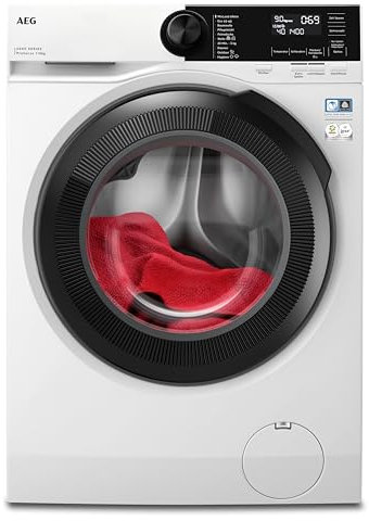 AEG Waschmaschine 10 kg, Serie 6000 ProSense: Mengenautomatik für automatische Anpassung von Waschdauer & Energieverbrauch, Startzeitvorwahl, Nachlegefunktion, Vollwasserschutz, 1400 Umin, LR6AMZ410FL