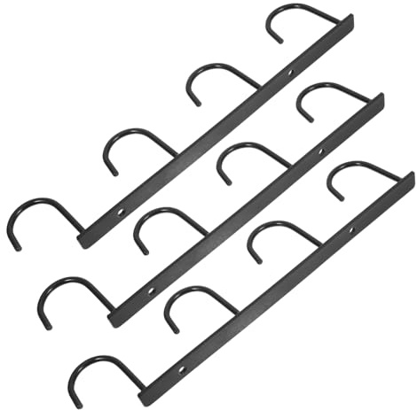 Cabilock 3pcs Under Shelf Mug Holder Cup Organizer for Kitchen Shelf Metal Mug Hooks for Hanging and Drying