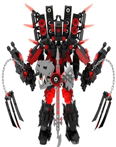 LCTM Skibidi Toilet Titan Bausteine Building Blocks Actionfigur Kameramann Sprecher Clock TV Man Spielzeug Assembly Upgraded Kinder Erwachsene Fans Klemmbausteine Geschenk Jungen A
