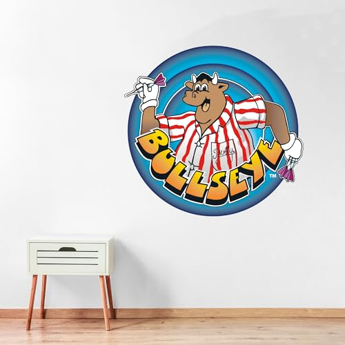 Bullseye Wall Sticker - Bullseye Logo Decal Wall Art (120cm Width x 115cm Height)