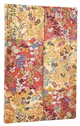 Paperblanks | 2026 Kara-ori Pink | Japanische Kimonos | 12-Monatskalender | Maxi | Vertikal | Elastikband-Verschluss | 160 Pg | 100 GSM