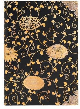 Paperblanks - Karakusa - Japanese Lacquer Boxes - Midi - Lined - Elastic Band Closure - 120 Gsm