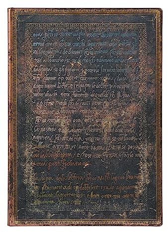 Michelangelo, Handwriting (Embellished Manuscripts Collection) Midi Lined Softcover Flexi Journal (Elastic Band Closure)