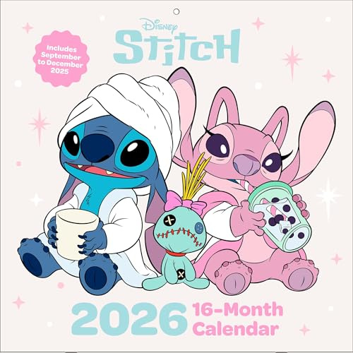 Pyramid International - LILO & STITCH 2026 – Broschürenkalender 30×30 cm mit Disney-Motiven – Wandkalender für Kinder, Familien & Fans der chaotisch-liebenswerten Charaktere