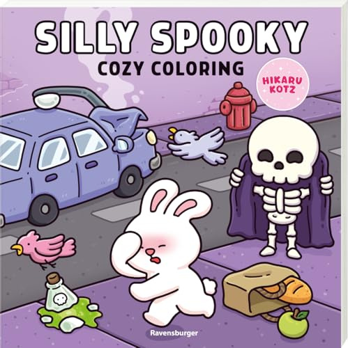 Silly Spooky: Cozy and Funny Coloring Book for Adults and Teens (Silly Funny Coloring Book) (Cozy Coloring)
