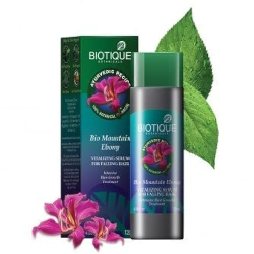 Biotique Bio Mountain Ebony Vitalizing Serum For Falling Hair Intensive Hair Growth Treatment 120 Ml by Biotique