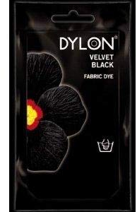 4 x Dylon Velvet Black 50g Coloured Hand Wash Fabric Clothes Dye