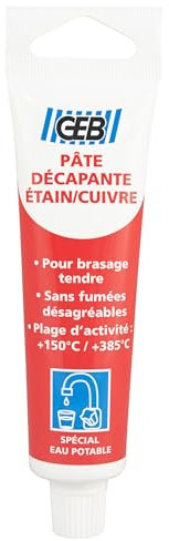 GEB Pâte décapante étain cuivre 50 ml pour brasage tendre