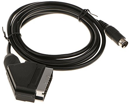 MagiDeal Péritel RGB Câble Haute Définition Compatible avec Sega Genesis Mega Drive MD Version 2 Ligne 1.8m