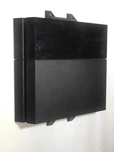 3D Cabin Wall Mount Compatible With PS4 Orginal Holder Brackets Pair - Black