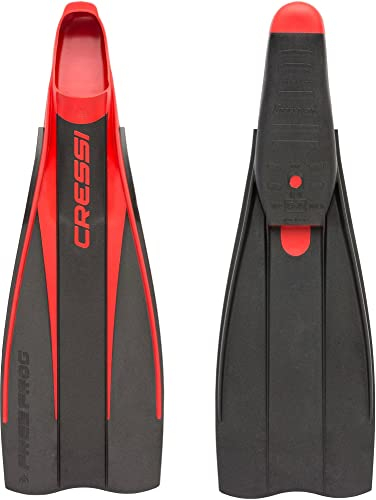 Cressi Free Frog Fins – Tauchen und Schnorchelflossen mit Vollfußflossen, Eva Gummi, Unisex Erwachsene