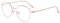 JoXiGo Computerbrille Anti-Blaulicht Ohne Stärke Anti-Müdigkeit UV-Schutz Retro Rund Metallgestell Brillenfassung mit Brillenetuis
