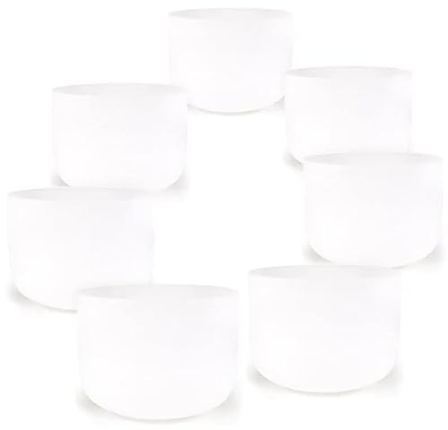 Kristallklangschalen Chakra SET 2: 7 Klangschalen - 25-35 cm