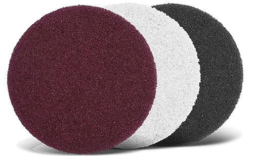 MENZER Fleece Schleifvliese, 125 mm, f. Exzenterschleifer, Faservlies (10 Stk.) Polierstufe