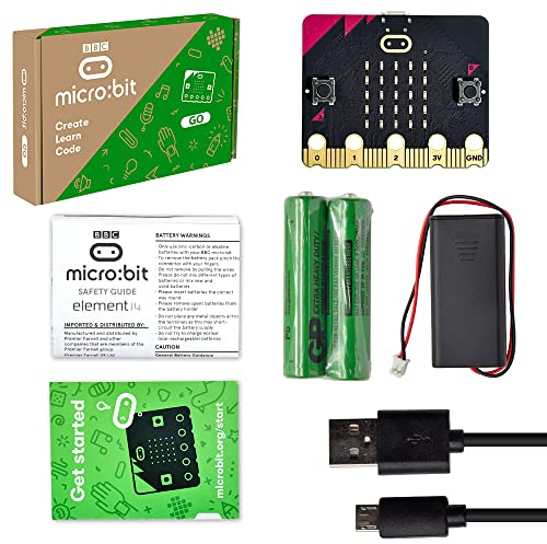 BBC Micro:Bit V2.2 Go Kit avec Carte de développement Micro Bit V2 pour Le Codage et la Programmation