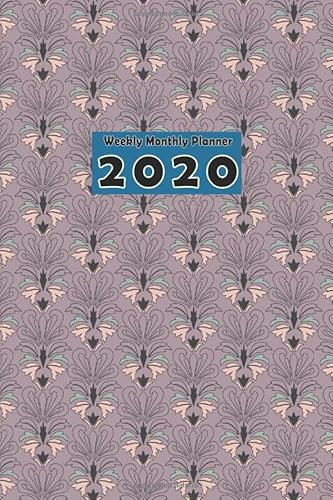 Weekly Monthly Planner 2020: Pocket Planner January To December | Cute Flower Floral Roses Cover