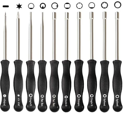 HPENP Lot de 10 outils de réglage de carburateur pour petit moteur commun à 2 cycles Echo STIHL Poulan Husqvarna MTD Ryobi Homelite Tondeuse Weed Eater