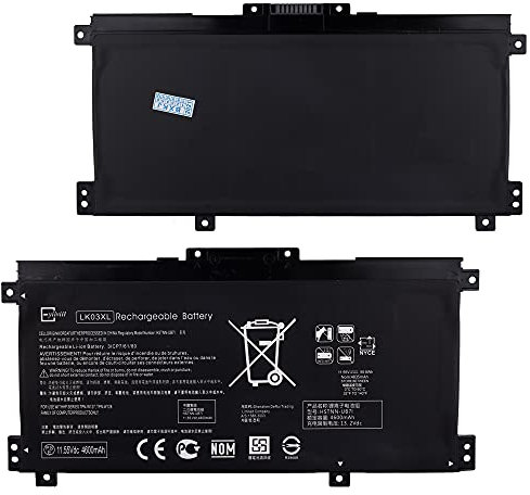 E-yiiviil Batterie de rechange LK03XL compatible avec HP Envy 17-AE 17-CE 15-BP 15-CN L09281-855