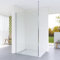 AQUABATOS 100x200 cm Walk in Dusche barrierefreie Duschkabine Duschwand Glas ebenerdige Duschabtrennung Duschtrennwand Glastrennwand Glaswand für Duschwanne | Klarglas 8 mm mit NANO | Deckenstütze
