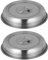 Kichvoe Outdoor Griddle Accessories 2pcs Stainless Steel Cheese Melting Dome Metal Food Dome Cover Round Steaming Basting Cover Lid for Outdoor& Indoor- 26CM Stone Griddle Outdoor
