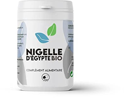 Nigelle d'Egypte certifié bio par ecocert en labo français-120 gélules-400mg/gélule-cumin noir bio-superaliment immunisant