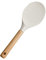 Rice Paddle Silicone Rice Spoon Non Stick Rice Spatula with Wood Handle for Sushi Rice Mashed Potato