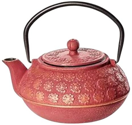 teemando® Kanne Guizhou Gusseisen, rot-gold mit Edelstahlsieb, 0,5 l China