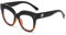 LJCZKA Vintage Blaulichtfilter Brille Katzenaugen Ovale Damen, Retro Brille Ohne Stärke Damen Groß Pc Gaming