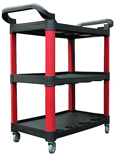 Fadiadem 3-Fach-Rollwerkzeugwagen Waschdetailwagen, Werkzeug-Organizer-Wagen Servicewagen Mehrzweck-Arbeitswagen, Mobiler Werkzeugaufbewahrungs-Werkzeugwagen, für Mechaniker/Garage/Lager
