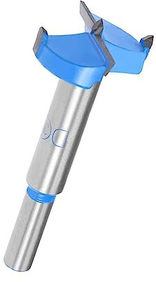 TOP-VIGOR 32mm Forstner Drill Bit, Tungsten Carbide Wood Auger Drill Bit Hole Saw Opener for Woodworking Hinge Hole Drilling Boring Bit Cutter Blue