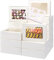 20 Pack White Cookie Boxes for Gift Giving, 9.5×6.1×3 Bakery Candy Box with Clear Window, Treat Dessert Boxes for Pastry Donuts Candy Biscuit Macaron Chocolate Strawberry ((24x15.5x7.5cm )White)