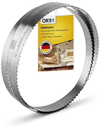 Orta Uddeholm Sägeblatt - 2180 x 10 x 0,50 x 6 mm – Sägeblätter/Bandsägeblatt für Bearbeitung von Weichholz, Sägeblatt