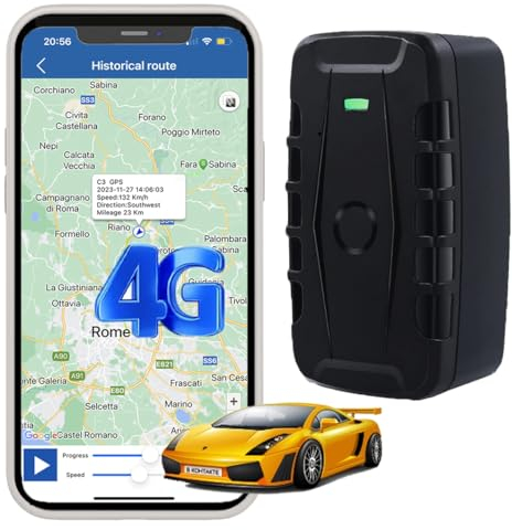 Traceur GPS Voiture 4G TK905B Tracker GPS Voiture sans Abonnement Traqueur Trottinette Moto Camion Localisateur Gestion de Logistique Flotte Car Tracking Bateau Antivol Longue Portée Moniteur