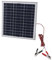 Panneau Solaire Portable 50 W, Cadre en Aluminium, Panneau Solaire en Silicium Monocristallin avec Câble de 9,8 Pieds, Clips de Batterie DC 18 V Rouge et Noir pour Camping-car