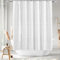 AIBIIN Boho-Duschvorhang, weiß, getuftete Texturen, Duschvorhang, Bauernhausstoff, Duschvorhang, modern, elegant, Badezimmer-Dekor, wasserdicht, mit 12 Haken, 180 x 180 cm