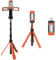 Crystals Rechargeable LED Work Light with Tripod Stand, 2500 Lumens Portable LED Cordless Adjustable Work Light, Emergency Light & Power Bank for Garage, Camping, Outdoor Job Site, Workshop, Picnic