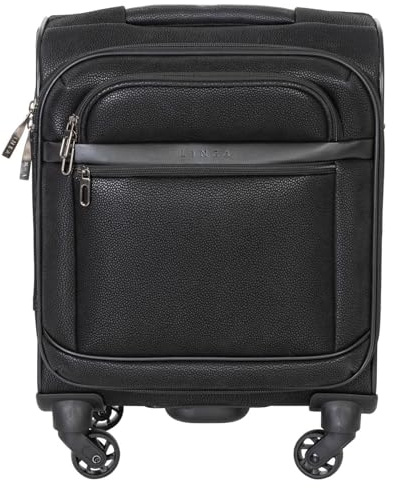 Linea Rome Soft Suitcase Black 22in/55cm