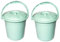 Best House | Plastic Bucket with Lid Handle | 20 Litres | GREEN | 2 Pcs | Household Bucket | Storage Buckets Bin Container, Multipurpose Use for Home, Garden and Workshops (Pack of 2)
