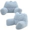 Icon Teddybär Rückenlehne Lesekissen, Hellblau, 2er Pack, Lesekissen Flauschig mit Sitzsack Füllung, Rückenstütze mit Tragegriff