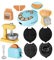 SOPOTUTU 1juego Miniatura Juguete De Cocina Tostadora para rol Accesorios De Cocina De Casa De Muñecas De Desayuno