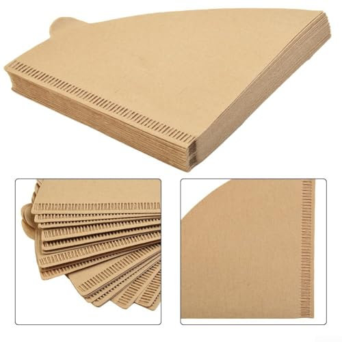 Lot de 40 filtres à café marron écru Taille 4 pour cafetières 101