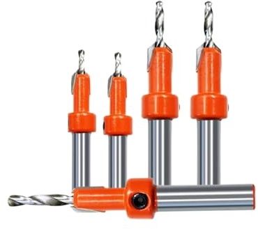 1pc Punta da trapano for lavorazione del legno Foratura svasata Gambo tondo Svasatore Vite autofilettante Accessori for utensili conici(3x8)